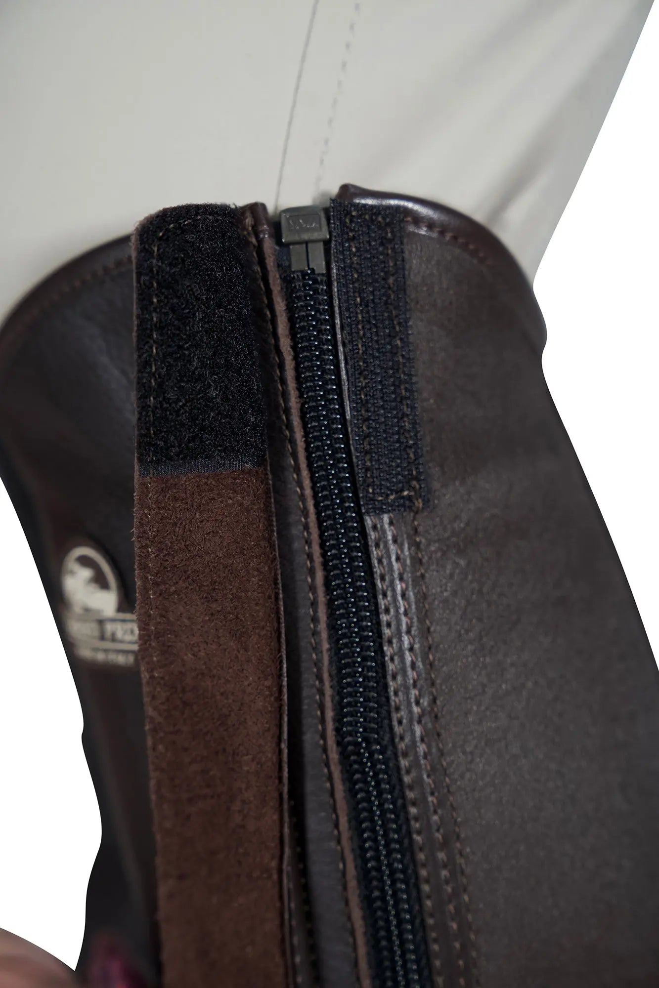 Grand Prix Full Italian Leather Half Chaps, Brown Grand Prix