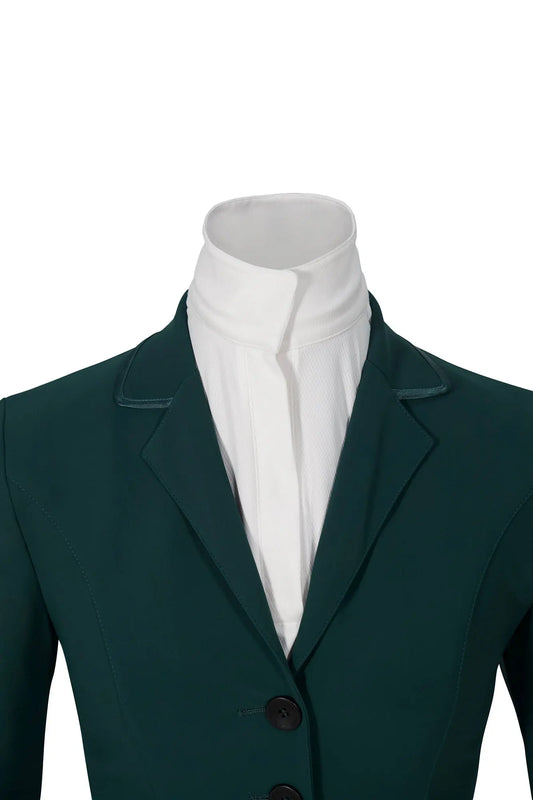 Grand Prix Saltare Dolce Riding Show Coat, Dark Green Huntley Equestrian