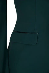 Grand Prix Saltare Dolce Riding Show Coat, Dark Green Huntley Equestrian