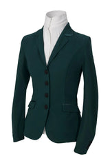 Grand Prix Saltare Dolce Riding Show Coat, Dark Green Huntley Equestrian