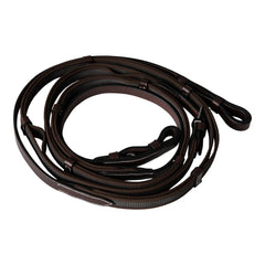 Huntley Equestrian Double Layer Web Grip Reins, Full Size - Huntley Equestrian