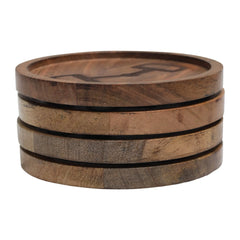 Huntley Equestrian Wooden Coasters with Decorative Bit Design, set of 4 Huntley Equestrian