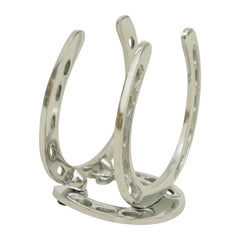 Huntley Horse Shoe Napkin Holder, Aluminum Silver Finish Huntley Equestrian