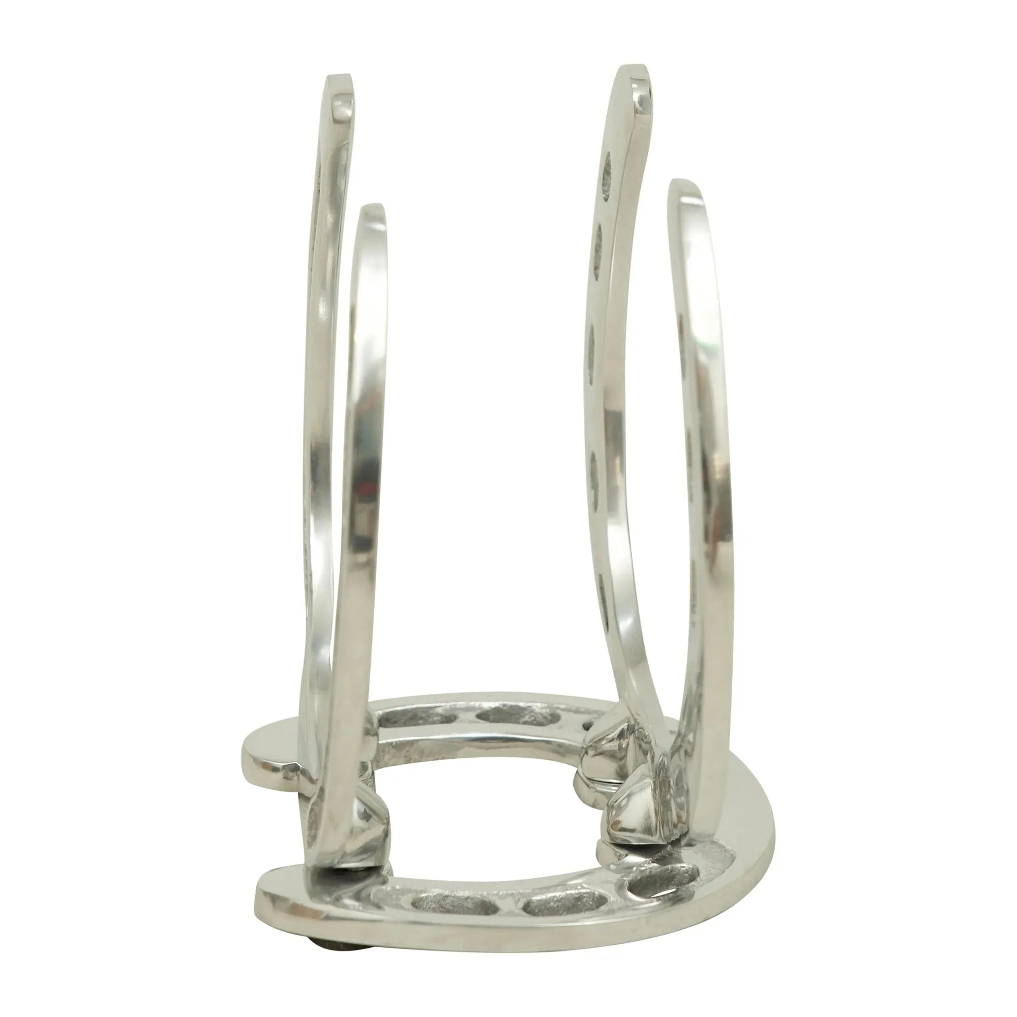Huntley Horse Shoe Napkin Holder, Aluminum Silver Finish Huntley Equestrian