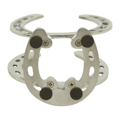 Huntley Horse Shoe Napkin Holder, Aluminum Silver Finish Huntley Equestrian