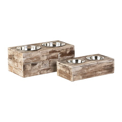 Huntley Pet Elevated Dog and Cat Double Bowl Feeder - Huntley Equestrian