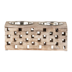 Huntley Pet Elevated Dog and Cat Double Bowl Feeder - Huntley Equestrian