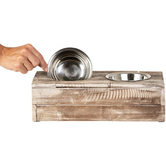 Huntley Pet Elevated Dog and Cat Double Bowl Feeder - Huntley Equestrian